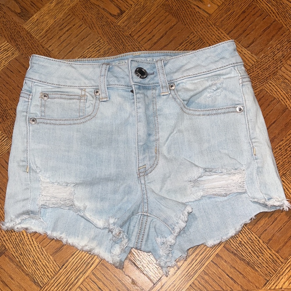 Light Denim Shorts American Eagle